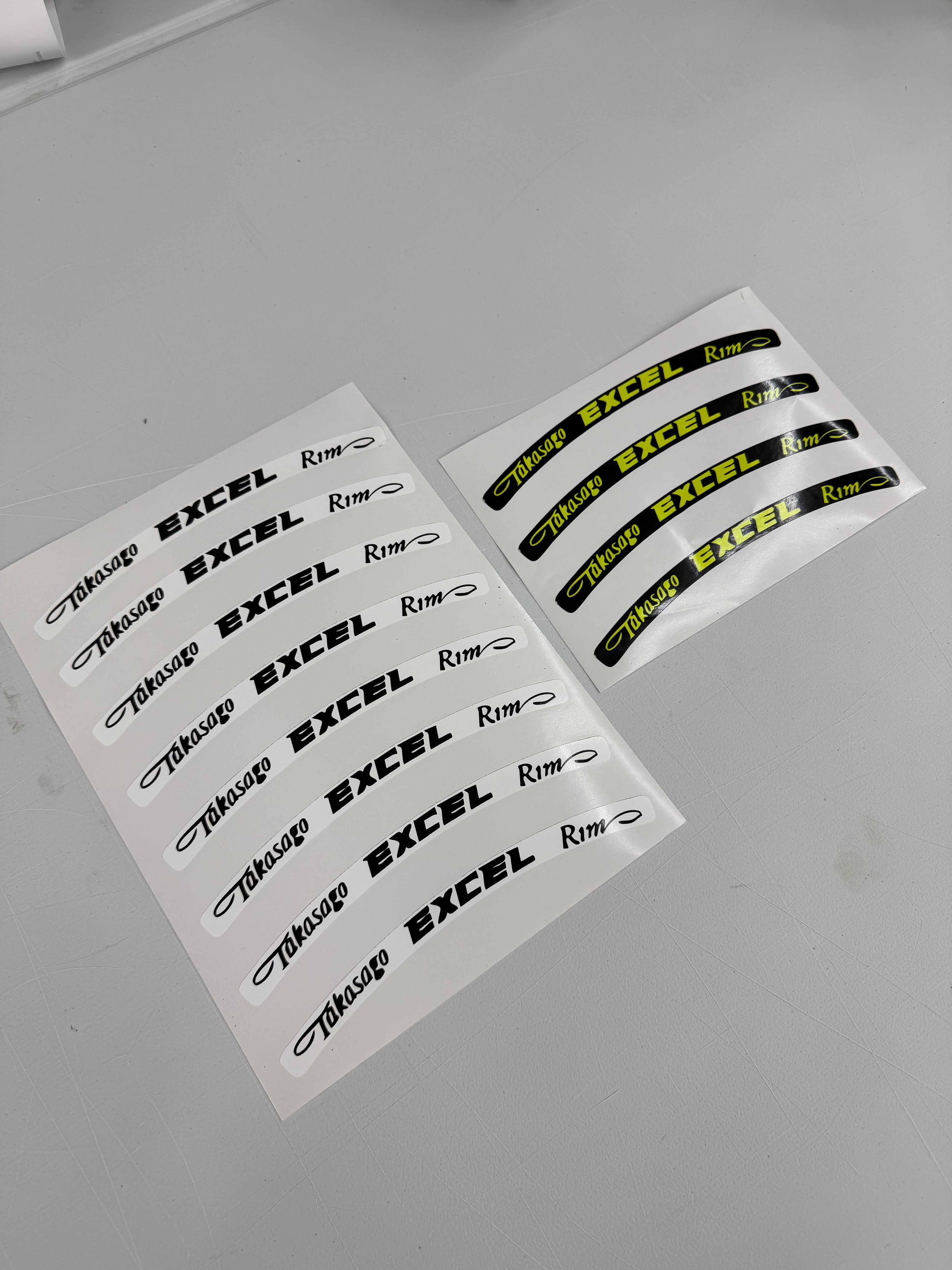 Excel Rim Stickers