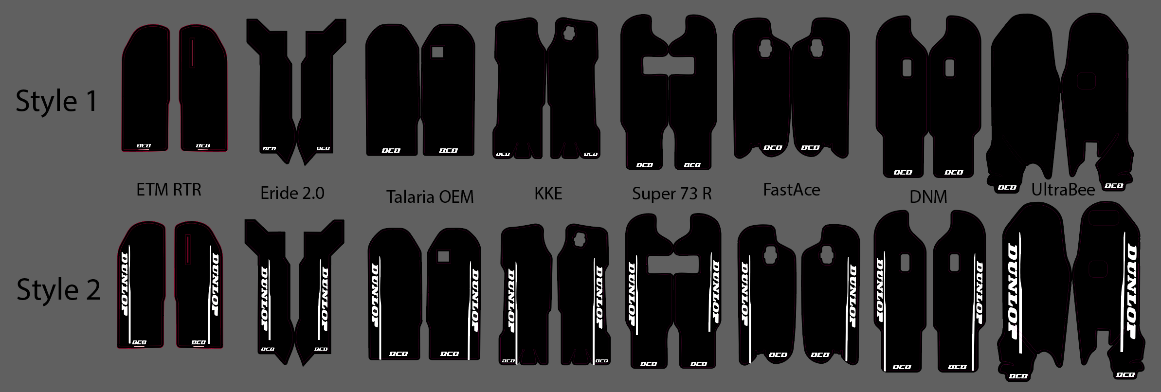 Fork Guard Decals (All Bikes)